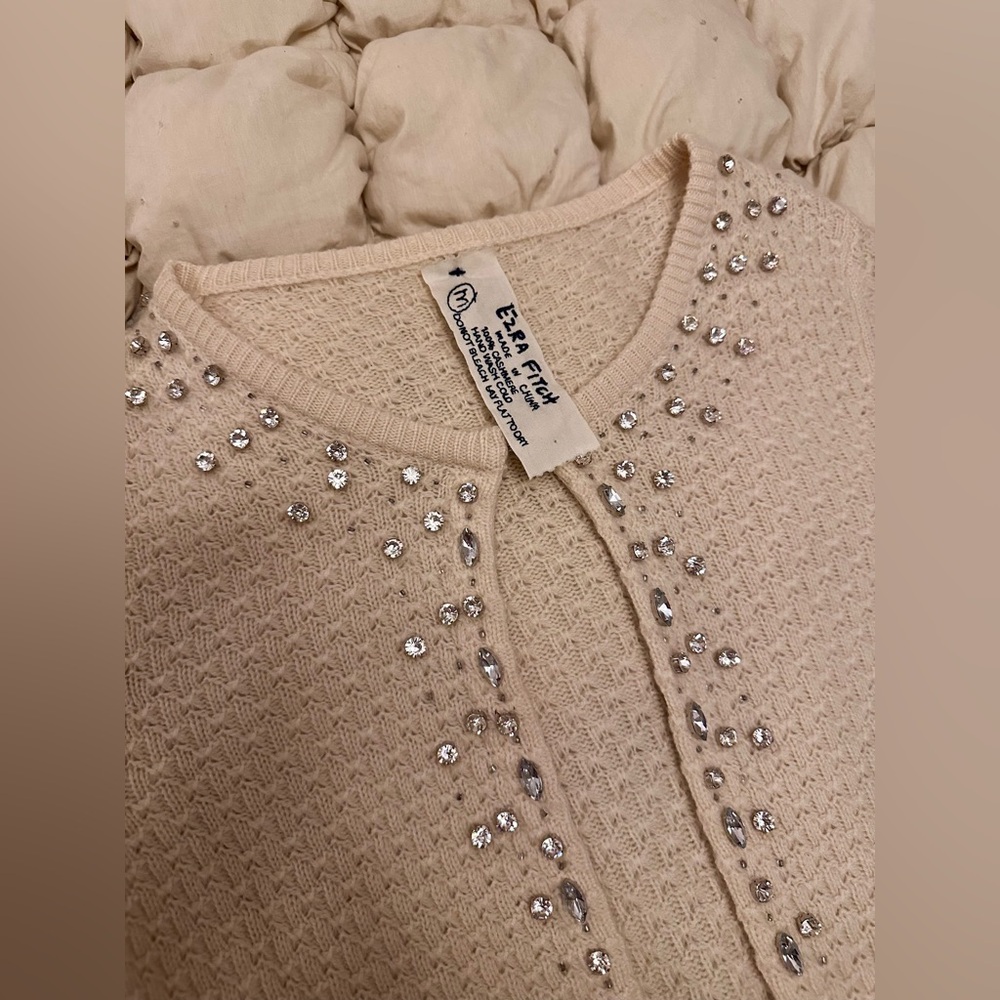 Vintage Abercrombie Embellished Cashmere Cardigan – Premium Collection